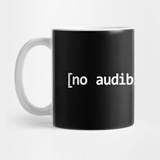 [no audible dialogue] Mug